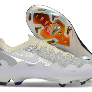 Nike Phantom GT Unite Silver White Firm-Ground chaussures de football