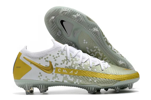 Nike Phantom GT White Firm-Ground 足球鞋 8
