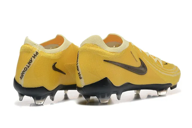 Nike Phantom GT Amarelo Preto Firm-Ground Sapatos de futebol 2