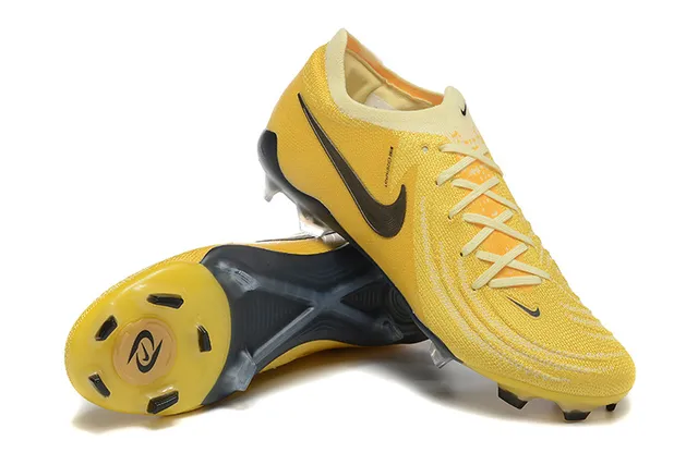 Nike Phantom GT Amarelo Preto Firm-Ground Sapatos de futebol 6