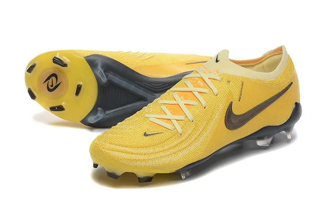 Nike Phantom GT Amarelo Preto Firm-Ground Sapatos de futebol 7
