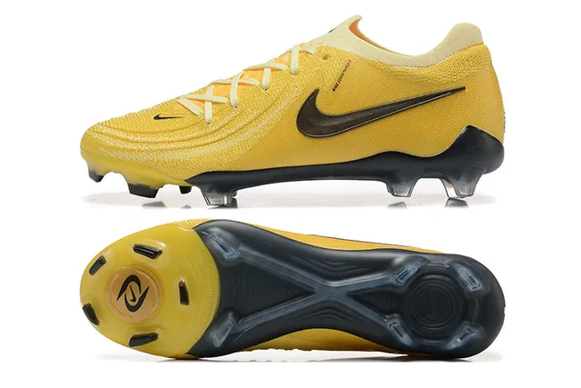 Nike Phantom GT Amarelo Preto Firm-Ground Sapatos de futebol 9