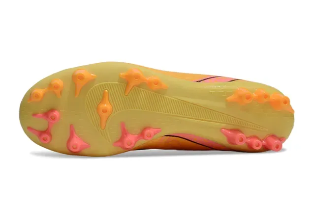 Nike Phantom GT أصفر وردي عالي القطع كولار جوارب أرضية صلبة أحذية كرة القدم 6