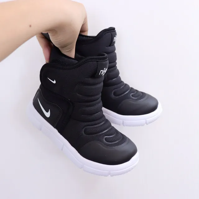 Nike Pink Green Insulated High-Top Padded Collar Snow Boots 7