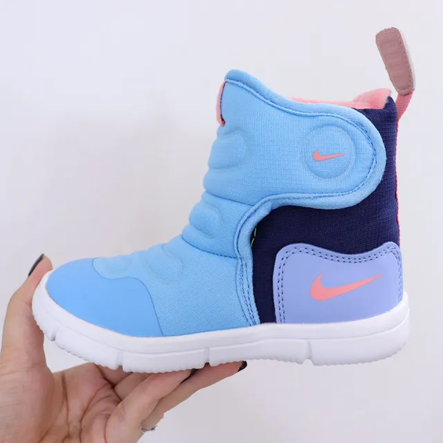 Nike Pink Green Insulated High-Top Padded Collar Snow Boots 20