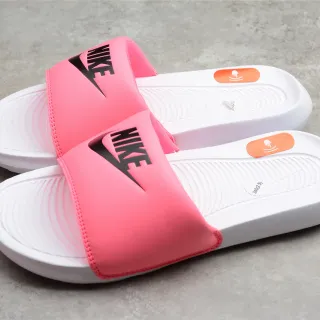 Nike 粉色 白色 宽带 成型鞋垫 拖鞋