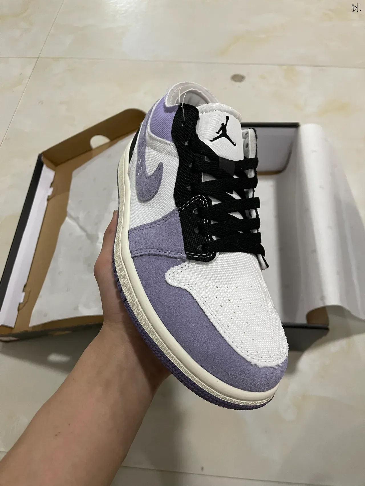 Nike Roxo Preto Low-Top Material Misto Parte Superior Tênis Lifestyle 2