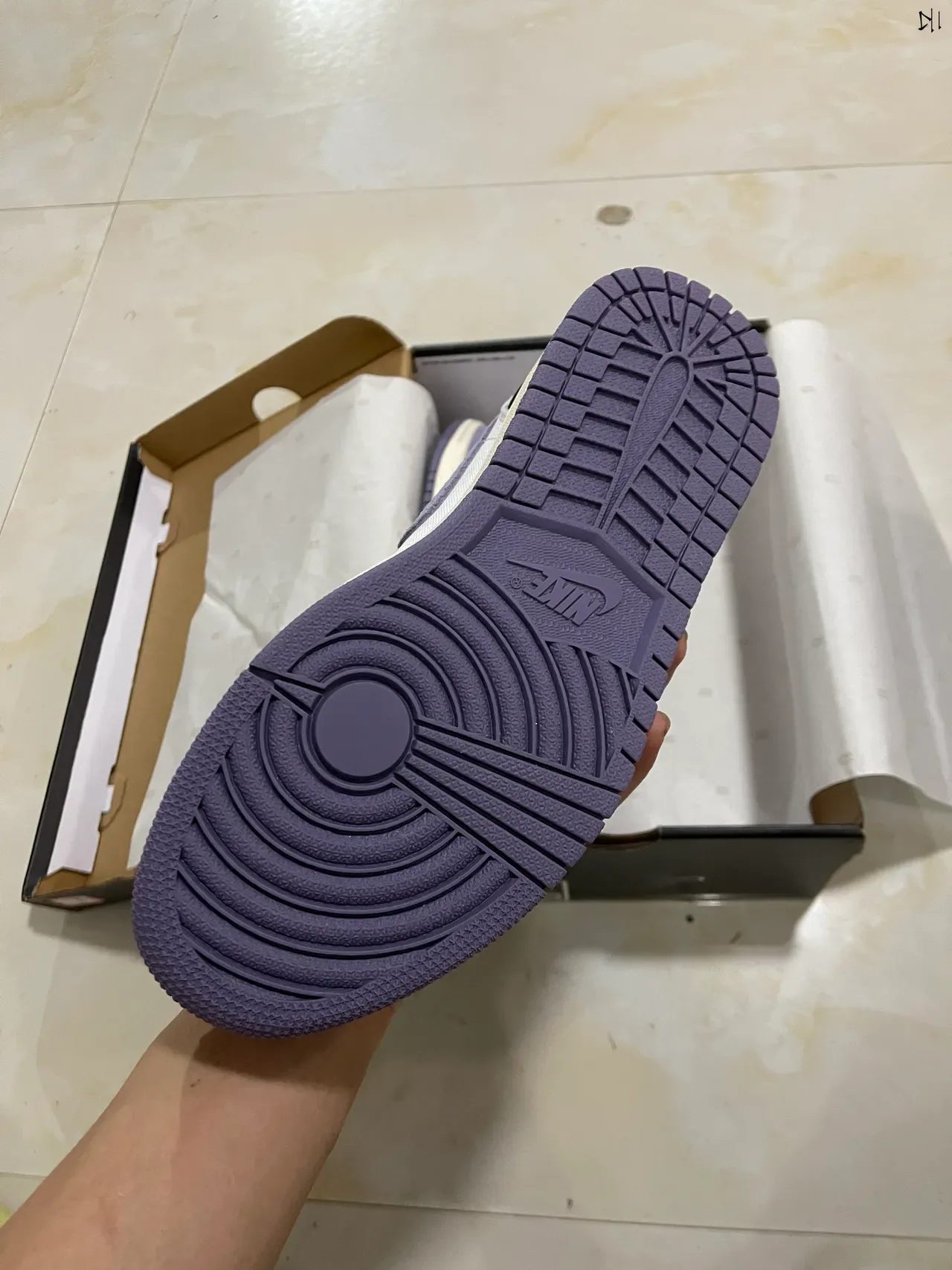Nike Roxo Preto Low-Top Material Misto Parte Superior Tênis Lifestyle 5