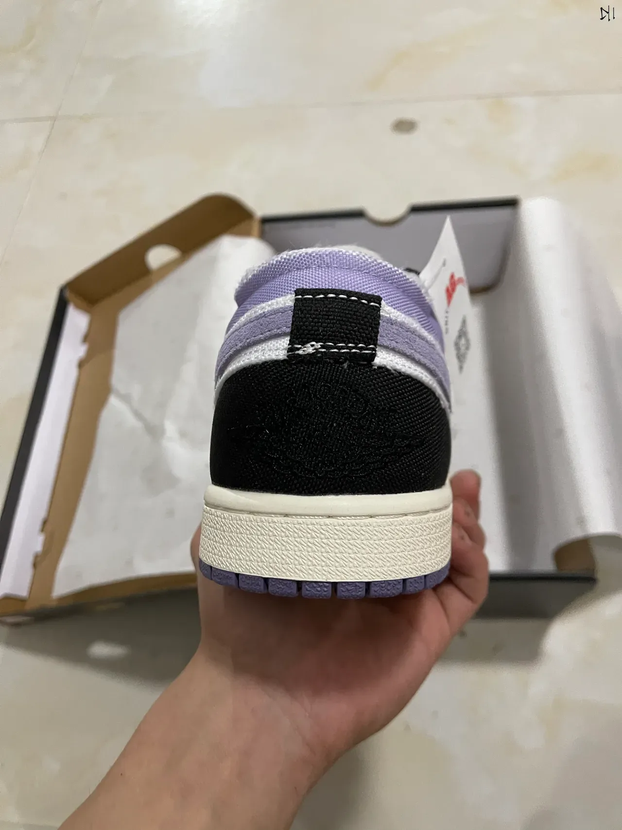 Nike Roxo Preto Low-Top Material Misto Parte Superior Tênis Lifestyle 6