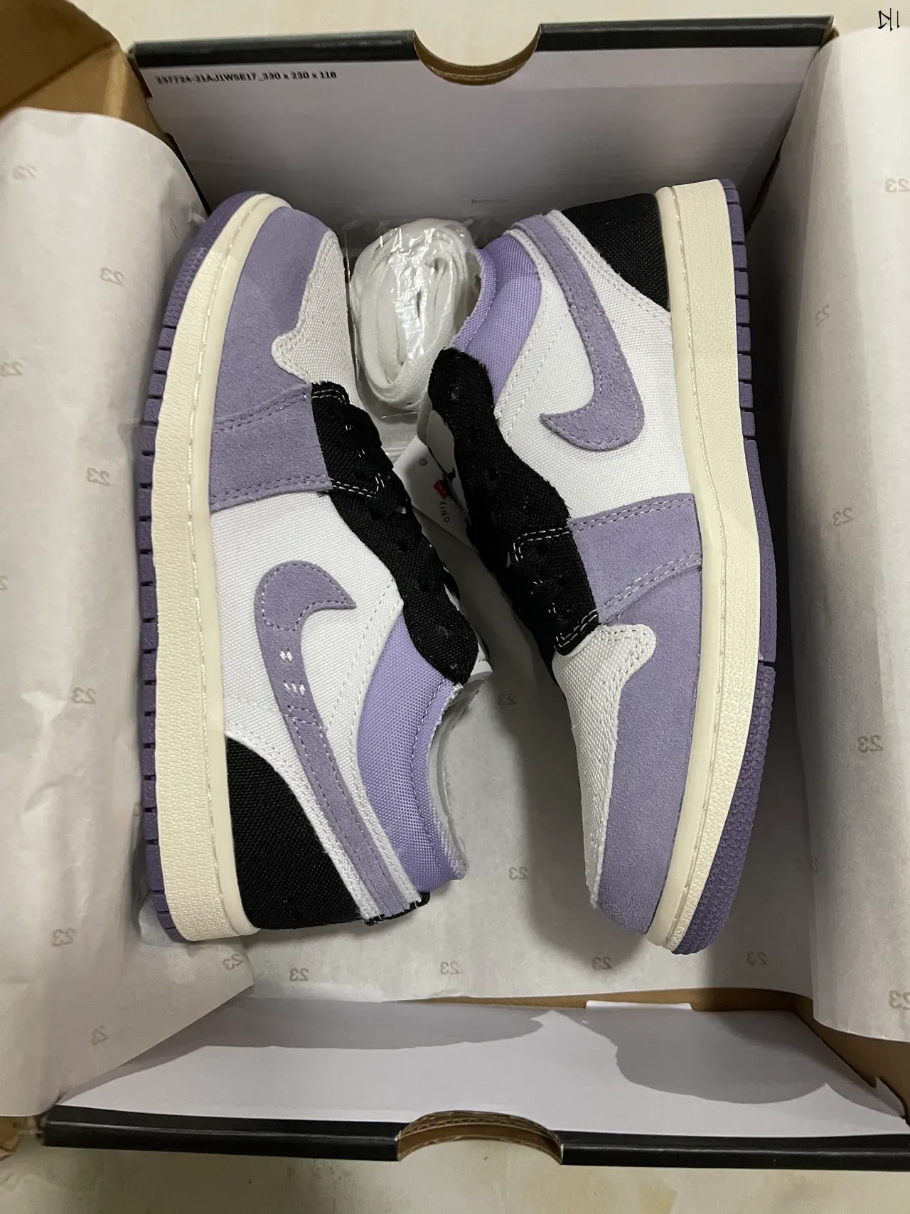 Nike Roxo Preto Low-Top Material Misto Parte Superior Tênis Lifestyle 7