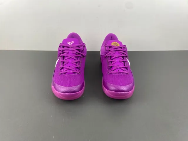 Nike बैंगनी सफेद बुनाई ऊपरी निम्न-कट सिल्हूट बास्केटबॉल जूते 12