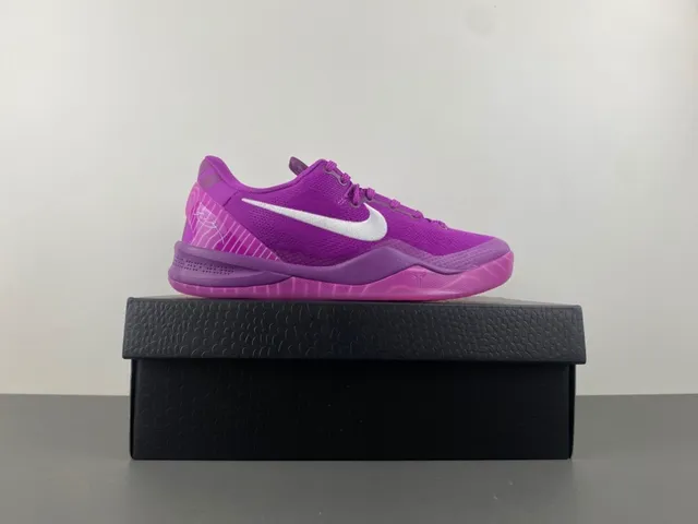 Nike बैंगनी सफेद बुनाई ऊपरी निम्न-कट सिल्हूट बास्केटबॉल जूते 16