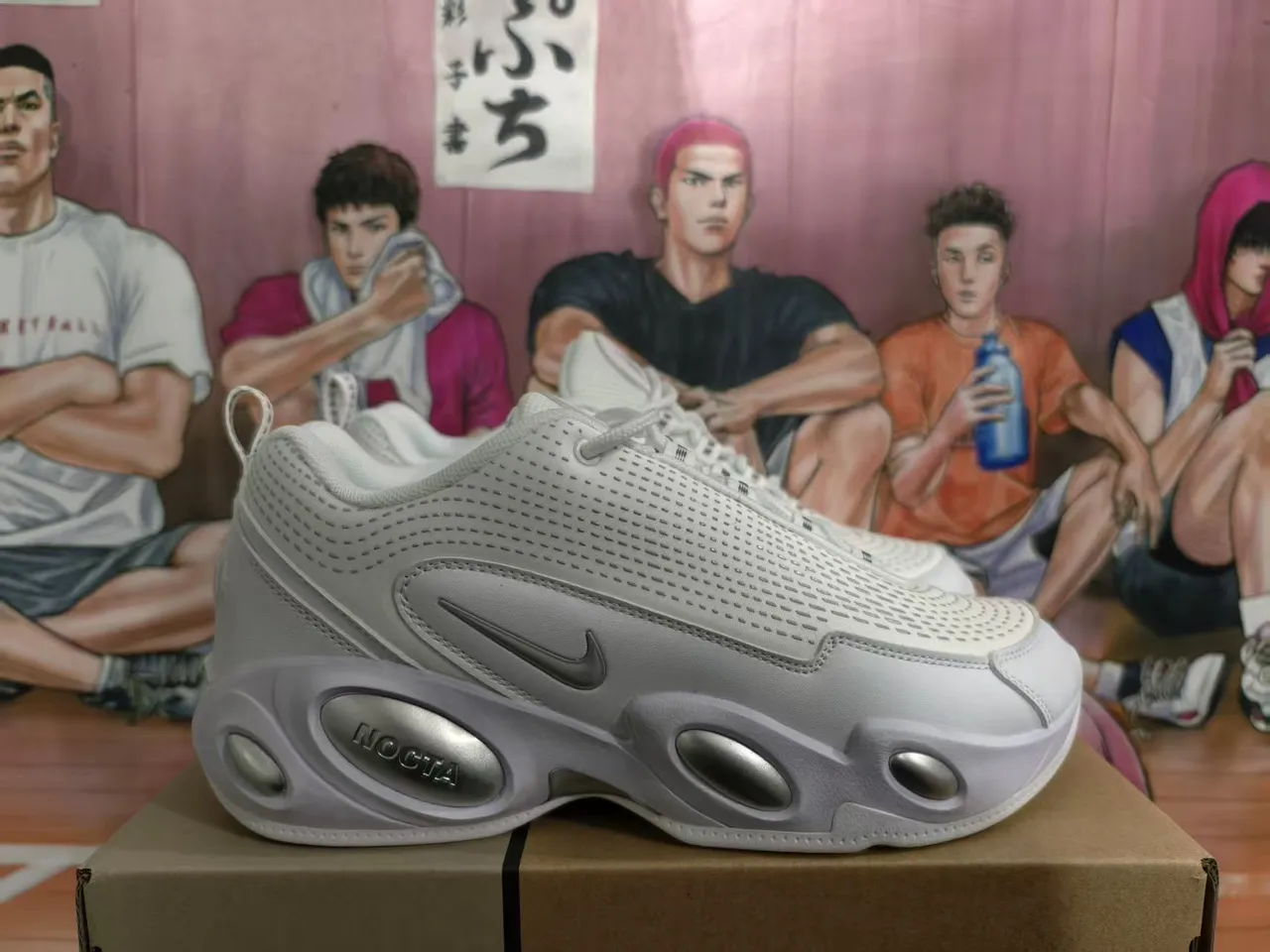 Nike Shox Branco Prateado Malha Perfurada Tênis Chunky 2