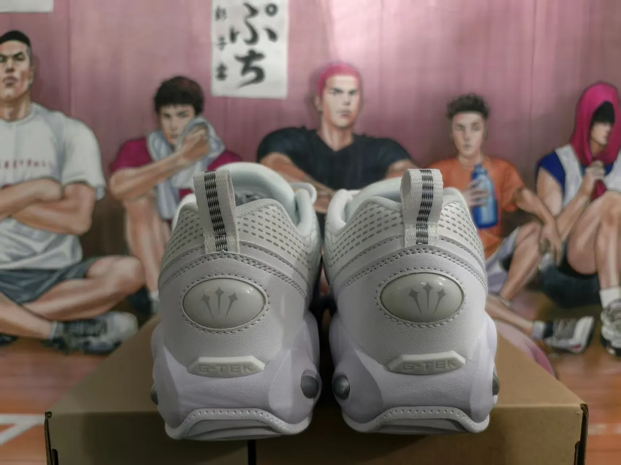 Nike Shox Branco Prateado Malha Perfurada Tênis Chunky 4