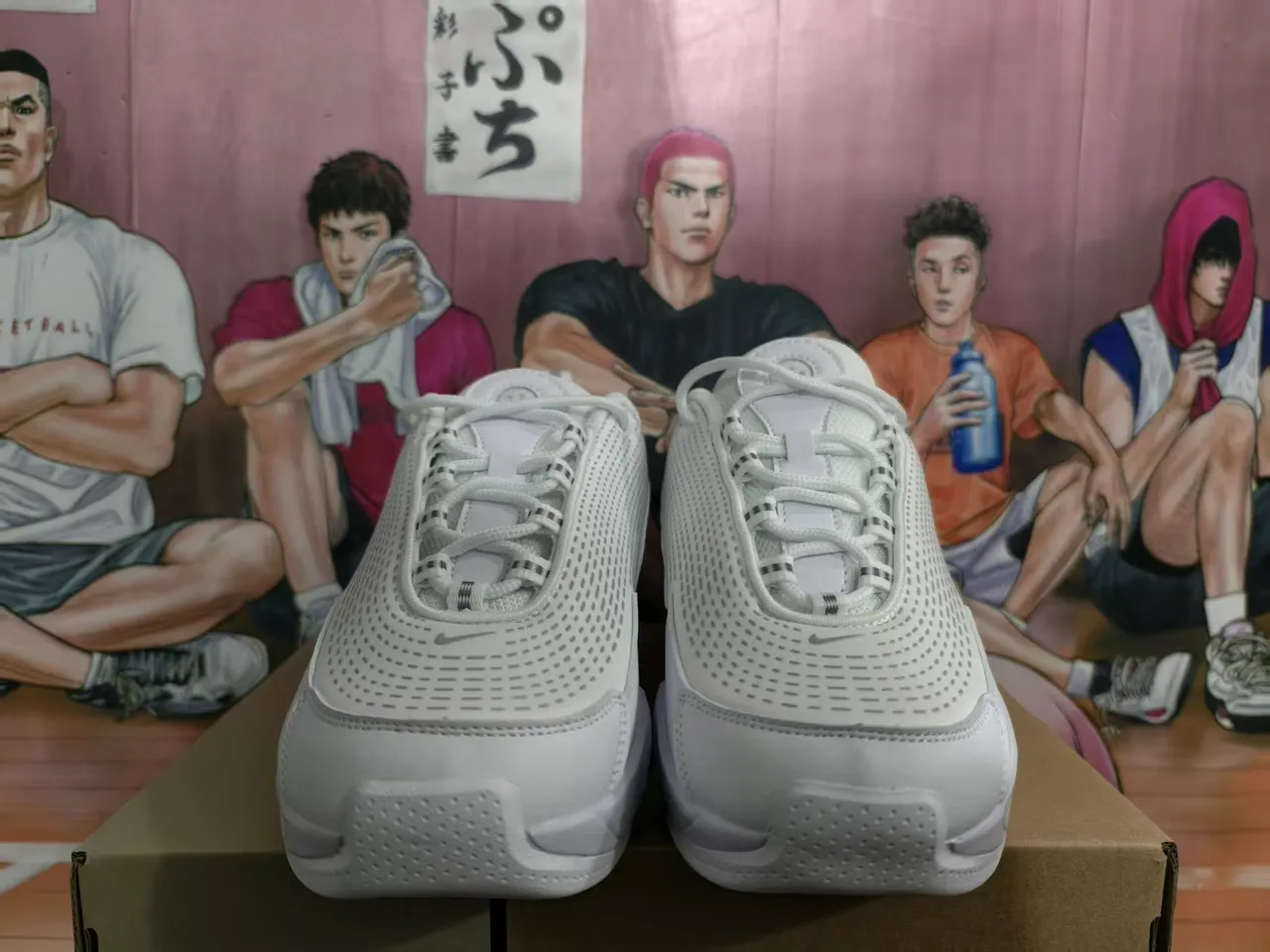 Nike Shox Branco Prateado Malha Perfurada Tênis Chunky 5