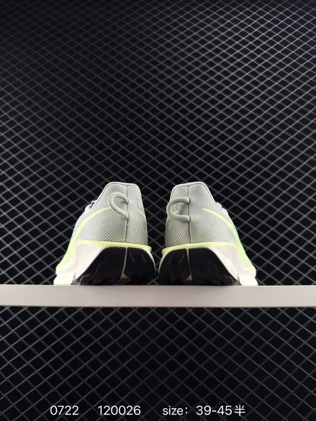 Nike Trail ATC Light Gray and Lime Green Running Shoes 3