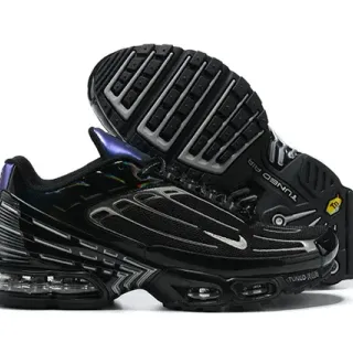 Nike Tuned Air أسود بنفسجي طبقات اصطناعي قفص تراكبات شفاف مرئي وحدة أسلوب حياة أحذية رياضية
