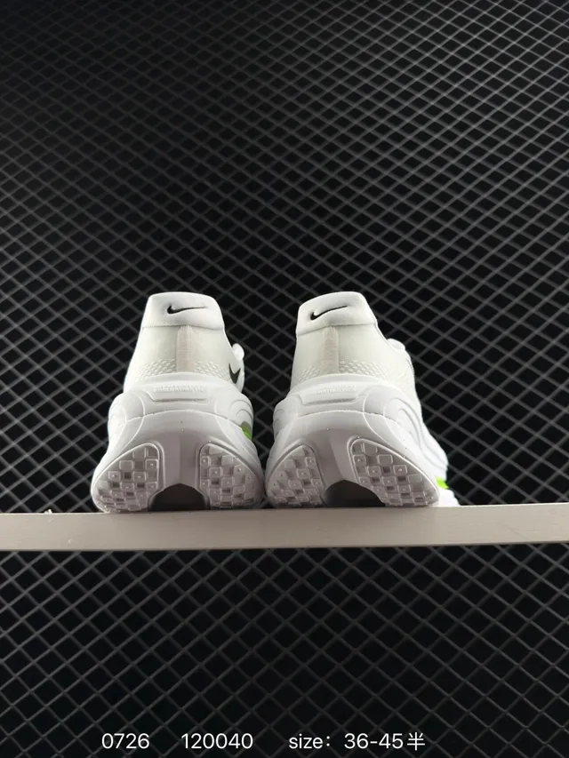 Nike VOMERO PREMIUM Blanco Verde Tejido Malla Superior Largo Visible Air Zoom Units Zapatillas running 4