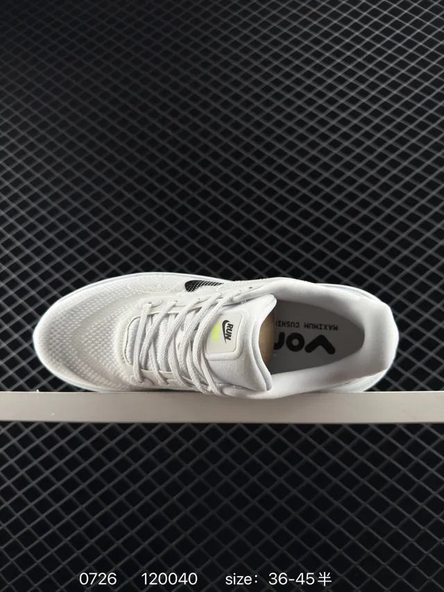 Nike VOMERO PREMIUM Blanco Verde Tejido Malla Superior Largo Visible Air Zoom Units Zapatillas running 5