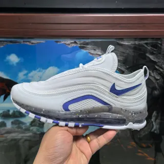 نايك أبيض أزرق علوى اصطناعي متعدد الطبقات مرئي متقطع Air Unit حذاء أسلوب حياة