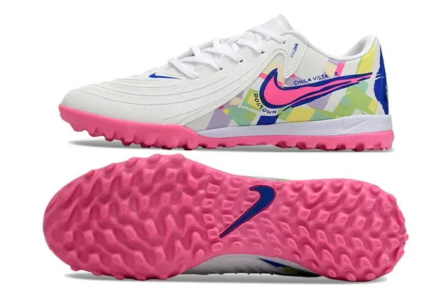 Nike Tênis Baixos Brancos e Rosas com Upper Sintético 6