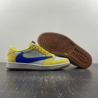 حذاء رياضي نايك أصفر أزرق low-top كبسول لايف ستايل