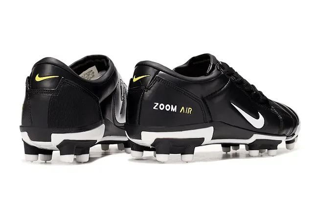 Nike Zoom Air কালো এবং সাদা ফার্ম গ্রাউন্ড ফুটবল জুতো 6