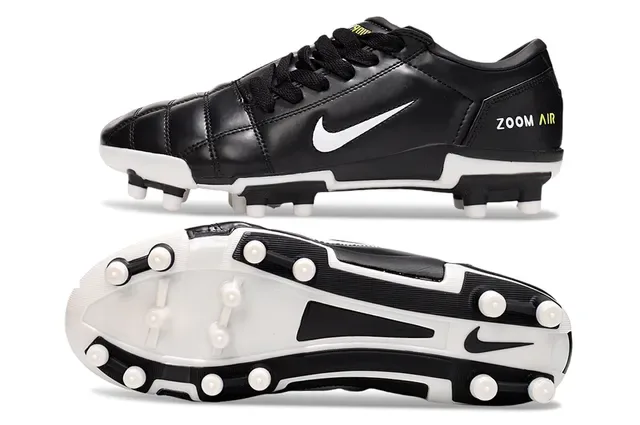 Nike Zoom Air কালো এবং সাদা ফার্ম গ্রাউন্ড ফুটবল জুতো 7
