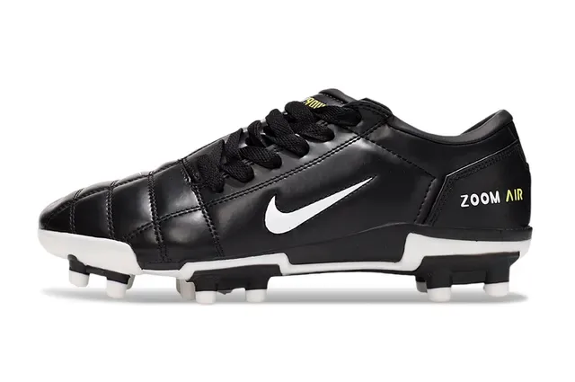 Nike Zoom Air কালো এবং সাদা ফার্ম গ্রাউন্ড ফুটবল জুতো 8