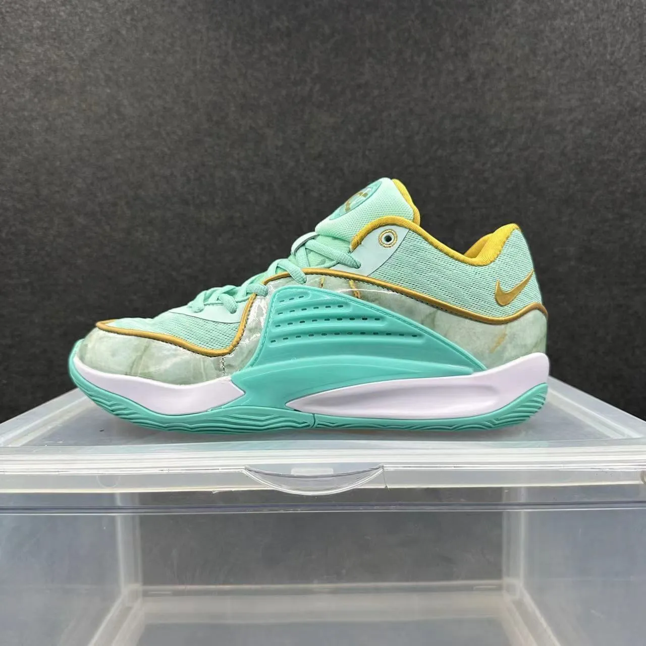 Nike Zoom GT Cut أحذية كرة السلة أخضر يشمر ذهبي 2