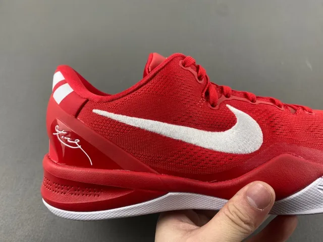 Nike Zoom Kobe 8 Red White Basketball Shoes 2