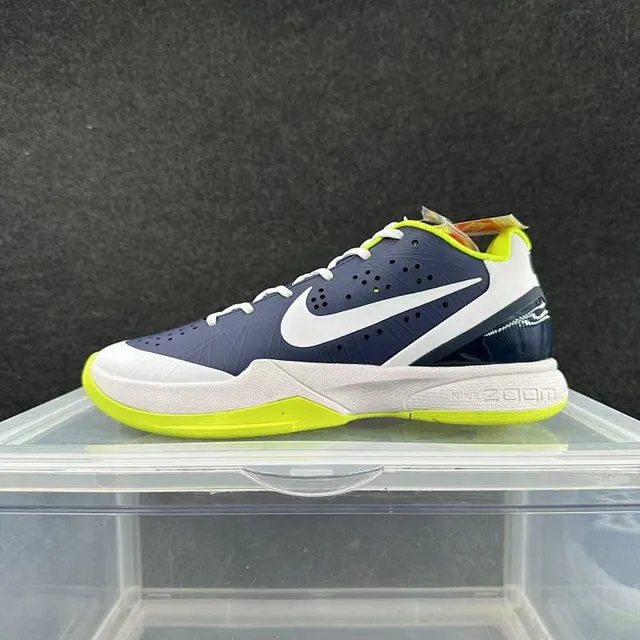 Nike Zoom Kobe IV Navy White Neon Green Tênis de basquete 2