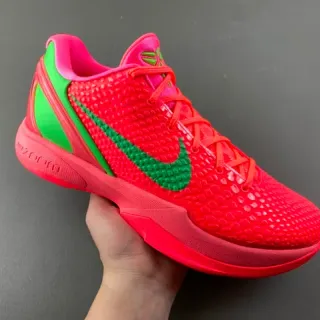 Nike Zoom Kobe VI Zapatos de baloncesto rojo brillante y verde neón