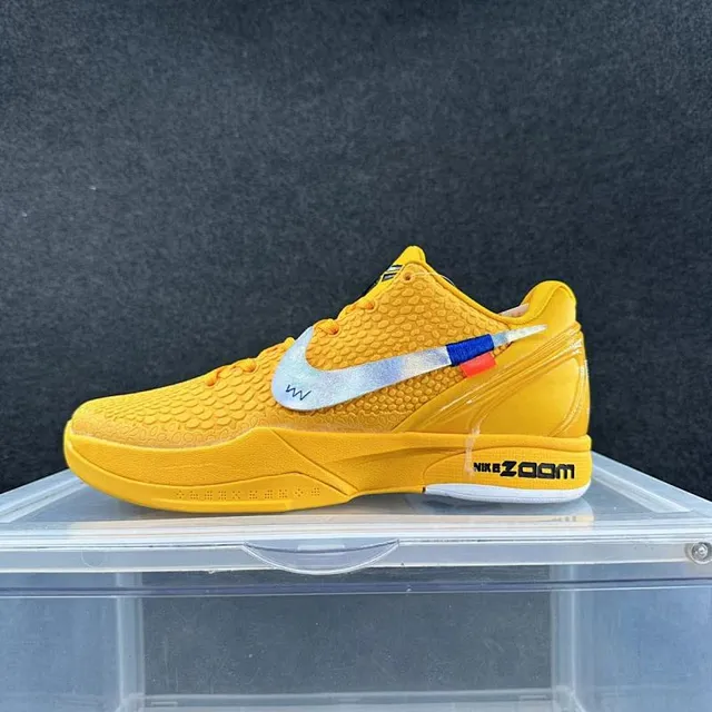 Nike Zoom Kobe VI Yellow Metallic Silver Zapatos de baloncesto 2