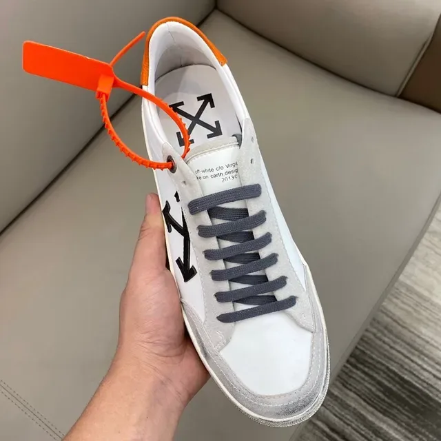 Off-White Black Industrial Design Distressed Cupsole Lifestyle Sneakers 2