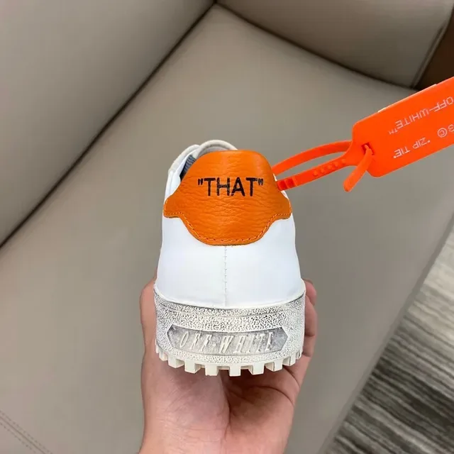 Off-White Black Industrial Design Distressed Cupsole Lifestyle Sneakers 4
