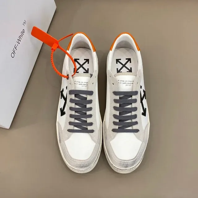 Off-White Black Industrial Design Distressed Cupsole Lifestyle Sneakers 9