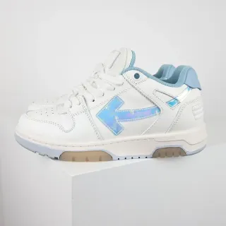 Off-White Blue Deconstructed Holographic Arrow Lifestyle Sneakers