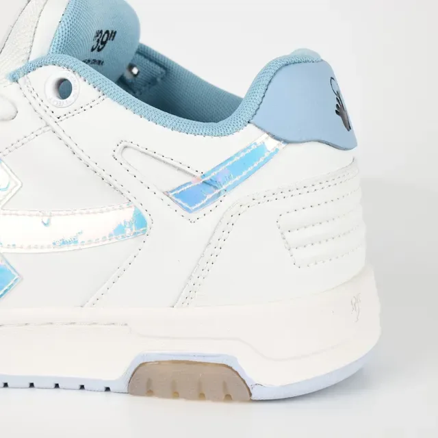 Off-White Blue Deconstructed Holographic Arrow Lifestyle Sneakers 4