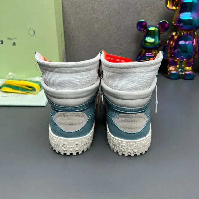 Off-White Zapatillas Lifestyle Azul Alto con Upper en Capas 3