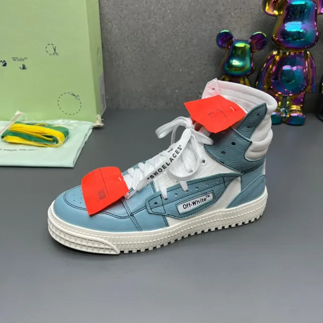 Off-White Zapatillas Lifestyle Azul Alto con Upper en Capas 4