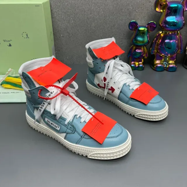 Off-White Zapatillas Lifestyle Azul Alto con Upper en Capas 5