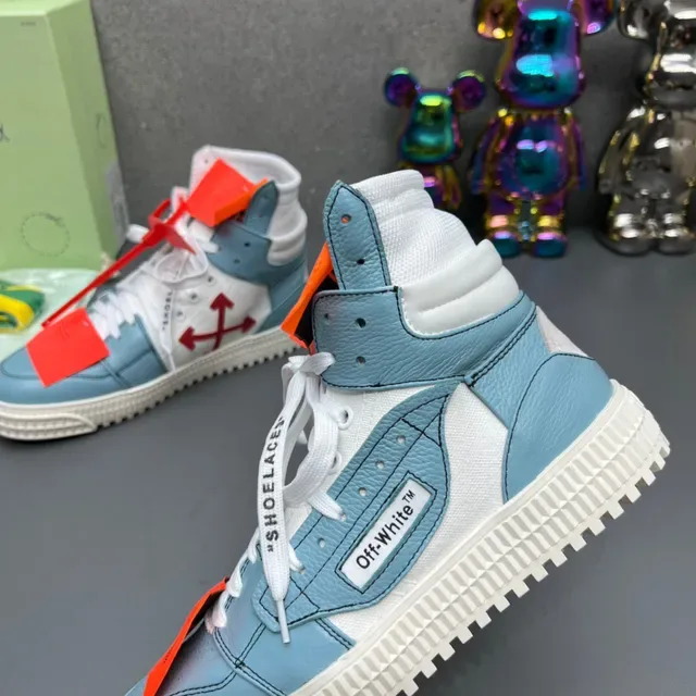 Off-White Zapatillas Lifestyle Azul Alto con Upper en Capas 6