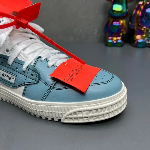Off-White Zapatillas Lifestyle Azul Alto con Upper en Capas 7