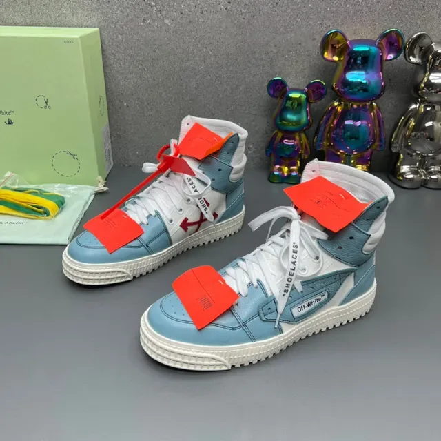 Off-White Zapatillas Lifestyle Azul Alto con Upper en Capas 8