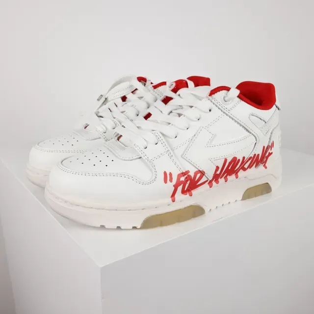 Off-White 'FOR WALKING' 白红生活方式运动鞋 2