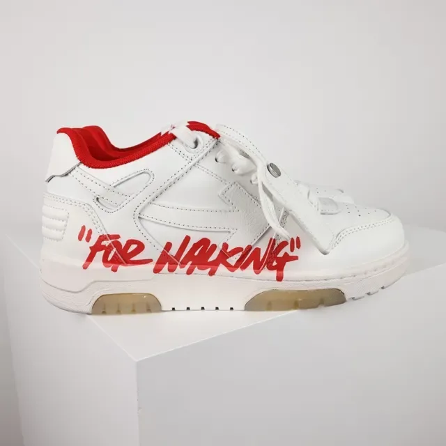 Off-White 'FOR WALKING' 白红生活方式运动鞋 3