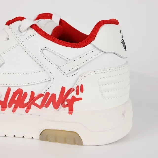 Off-White 'FOR WALKING' 白红生活方式运动鞋 4