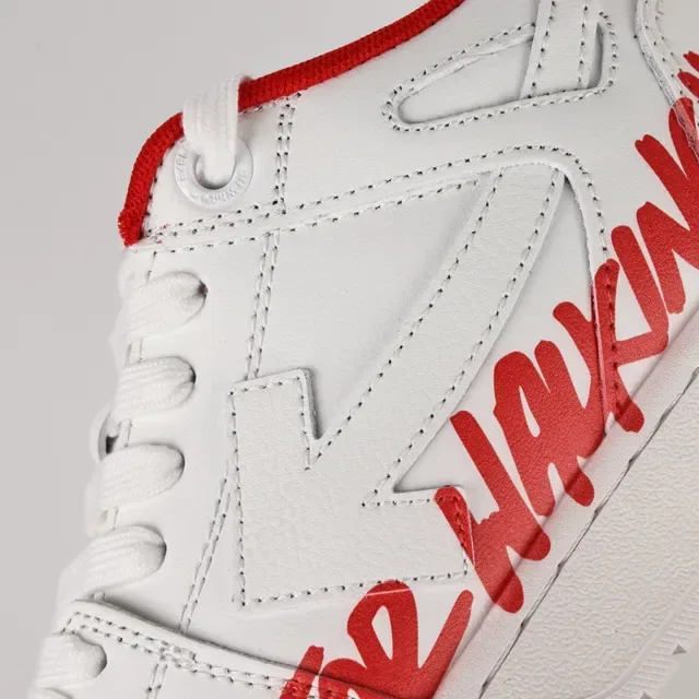 Off-White 'FOR WALKING' 白红生活方式运动鞋 6