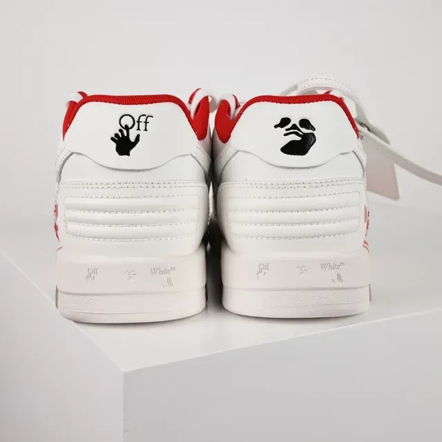 Off-White 'FOR WALKING' 白红生活方式运动鞋 8